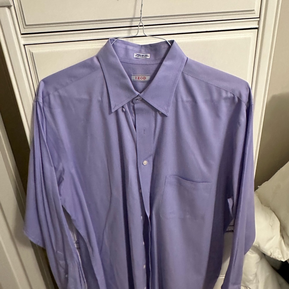 Izod Regular Fit Button Down Shirt 17 35/36 - Picture 9 of 10